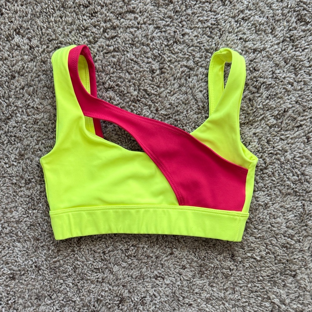 Five neon and pink top
